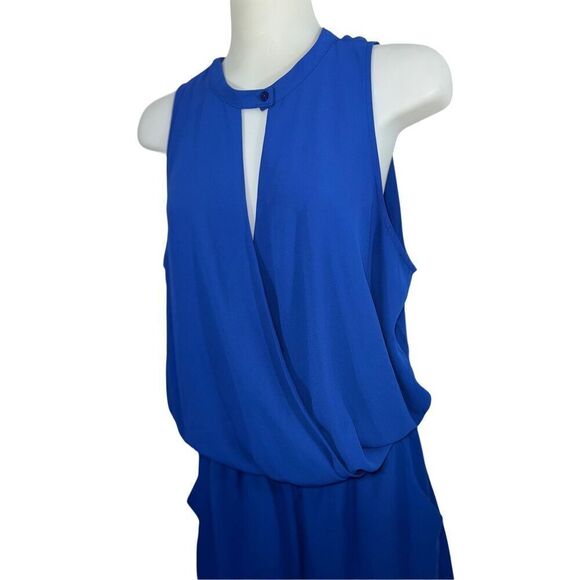 And B Short Romper Size S Jumpsuit Halter One Piece Cobalt Royal Blue Cruisewear - Picture 5 of 13